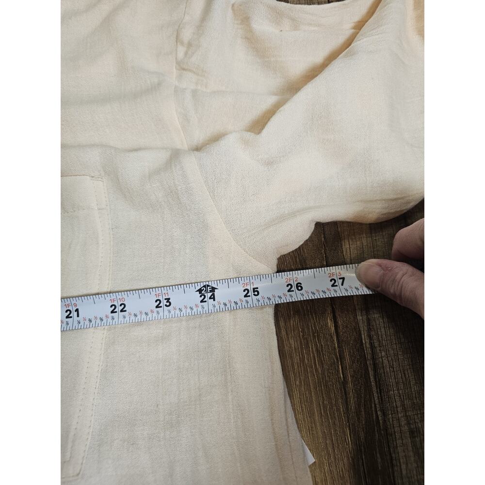 Rip Curl Linen Blend Gauze Button Down Shirt Women's Size XL Beach Surfer NWT - Picture 9 of 10
